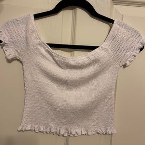 White crop top